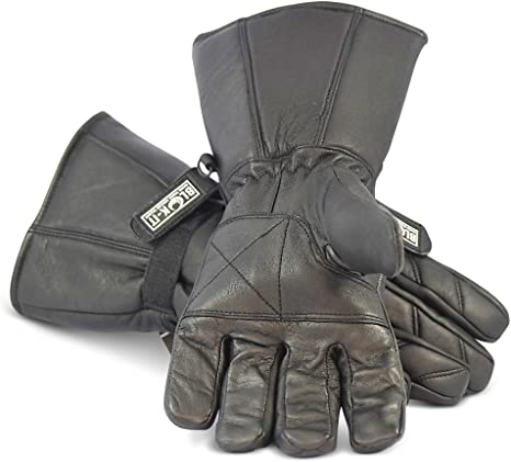 Blok-IT Leather, Windproof & Waterproof Biker Gloves