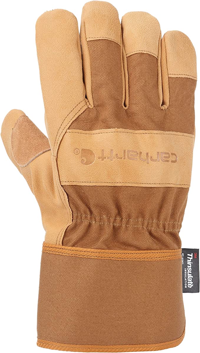 Carhartt Men's Insulated Grain Leather Work Gloves for Cold Weather