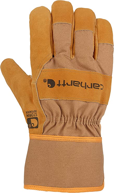 Carhartt Men's Waterproof Breathable Suede Winter Gloves for Driving