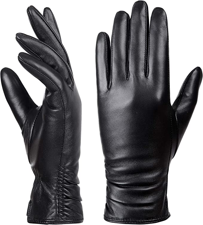 Dsane Women's 100% Pure Genuine Leather Winter Gloves