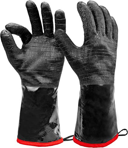 Long Sleeve BBQ Heat Resistant Gloves for Cooking