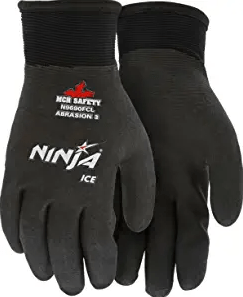 Memphis Ninja Ice FC Nylon Back Double Layer Winter Gloves for Fishing