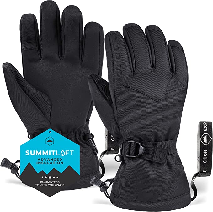 Tough Outdoors Cold Weather Waterproof Winter Snowboard Gloves for Men & Women
