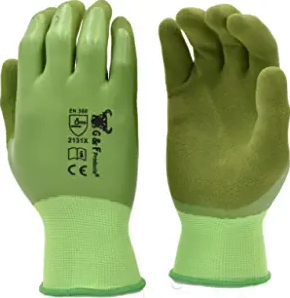 G & F Aqua Gardening Men's Gloves with Double Microfoam Latex