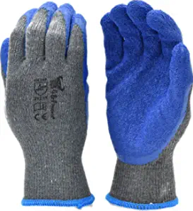 G & F Products Small Rubber Latex Double Coated Work Gloves for Construction