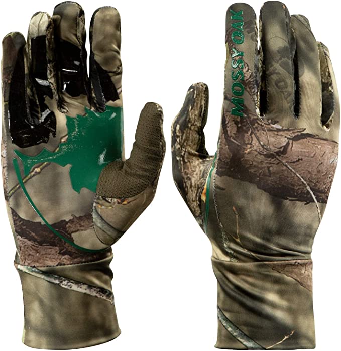 Mossy Oak Men's Lightweight Camo Hunting Gloves