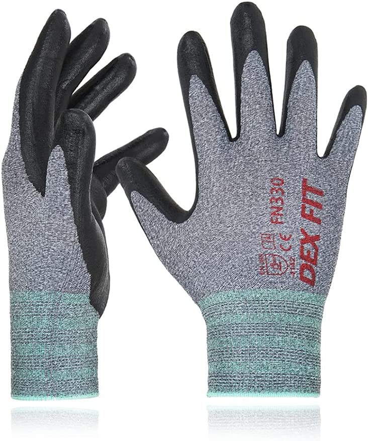 dex fit medium duty nitrile work gloves