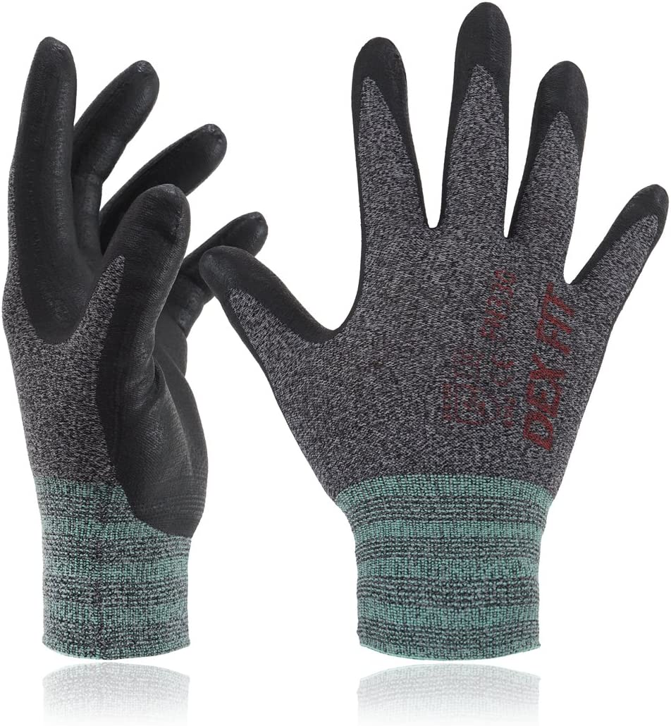 dex fit touchscreen capable nitrile work gloves